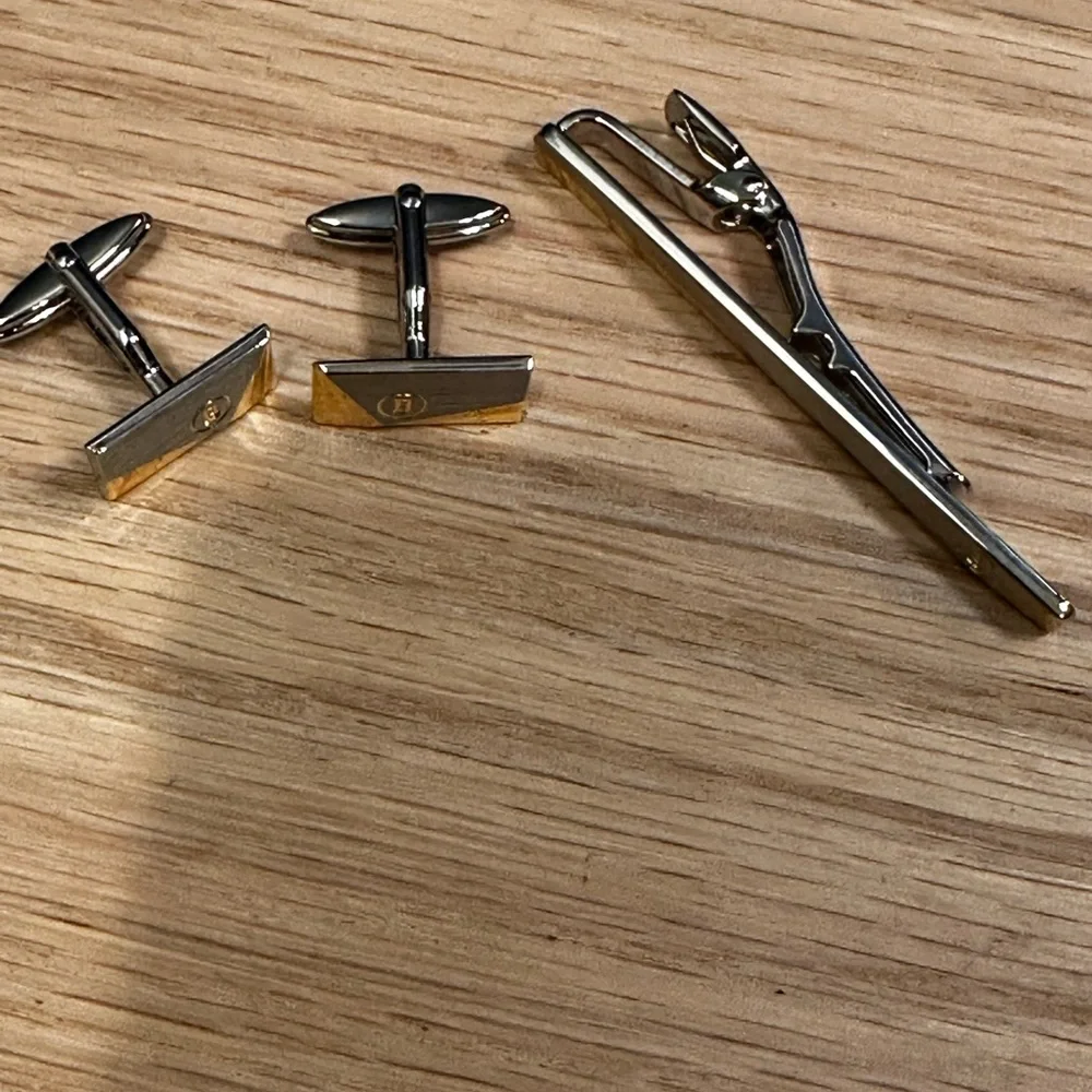 Bally Vintage made in Germany Cufflinks & Tie Bar Set – Gold & Silver Plated